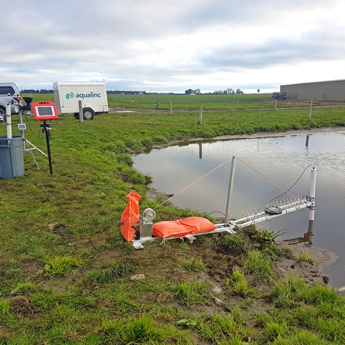 effluent-pond-drop-test-aqualinc-research-ltd