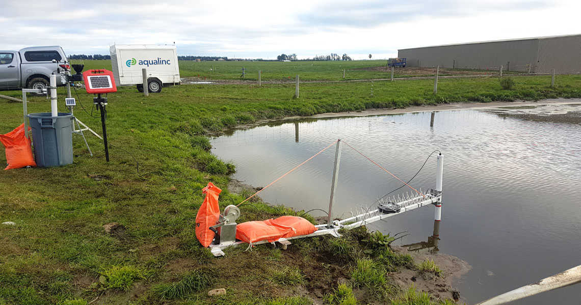 effluent-pond-drop-test-aqualinc-research-ltd